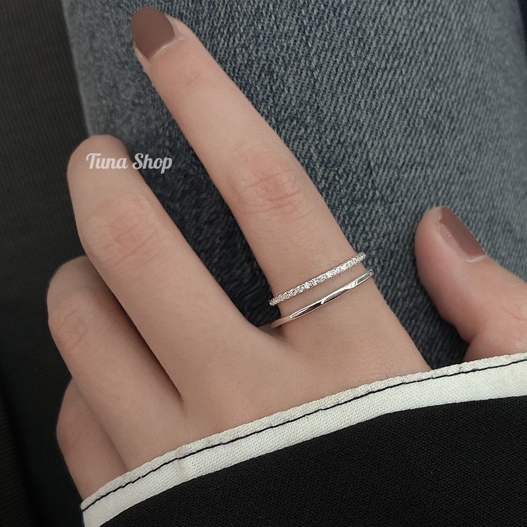 Nhẫn bạc 925 / nhẫn bạc nữ xinh cao cấp - Tuna Shop trang sức bạc, thiết kế thời trang, sang trọng, kiểu dáng nhỏ xinh