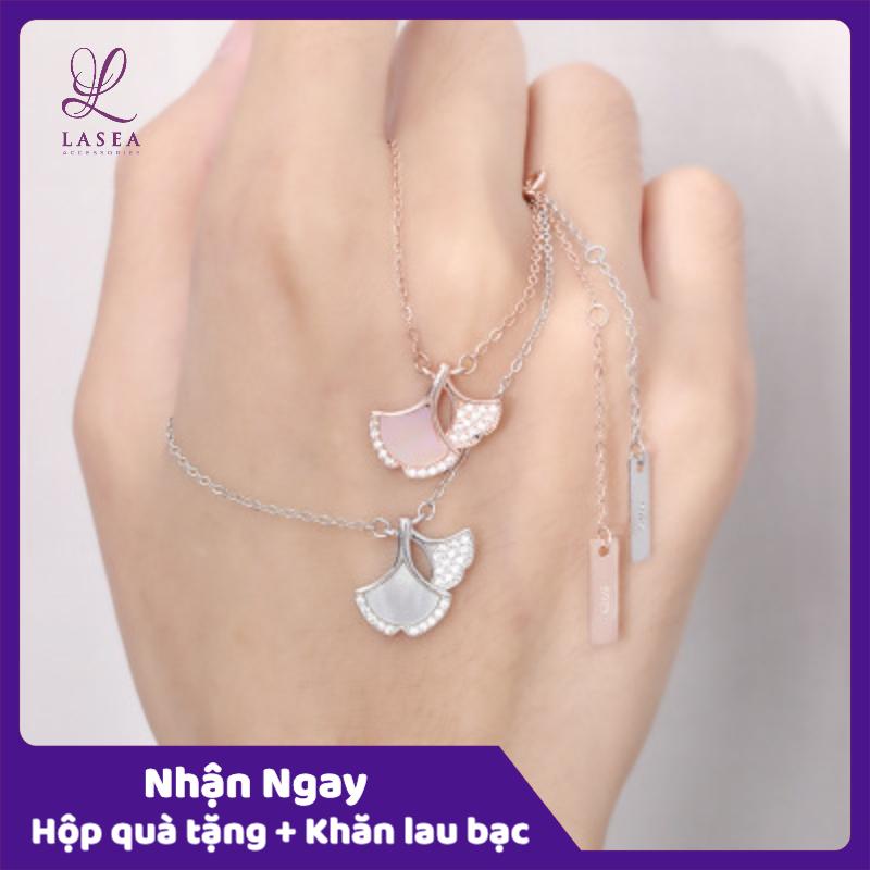 [HCM]Bộ dây chuyền liền mặt nữ trang sức bạc Ý S925 Lasea - Cánh quạt may mắn cao cấp A486
