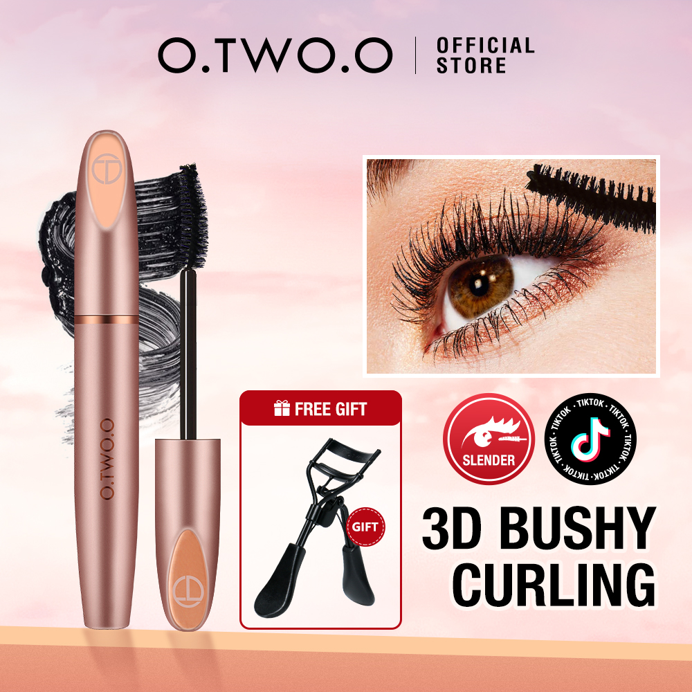 Mascara O.TWO.O uốn cong và làm dày mi sợi siêu mịn tạo hiệu ứng 3D không thấm nước - INTL