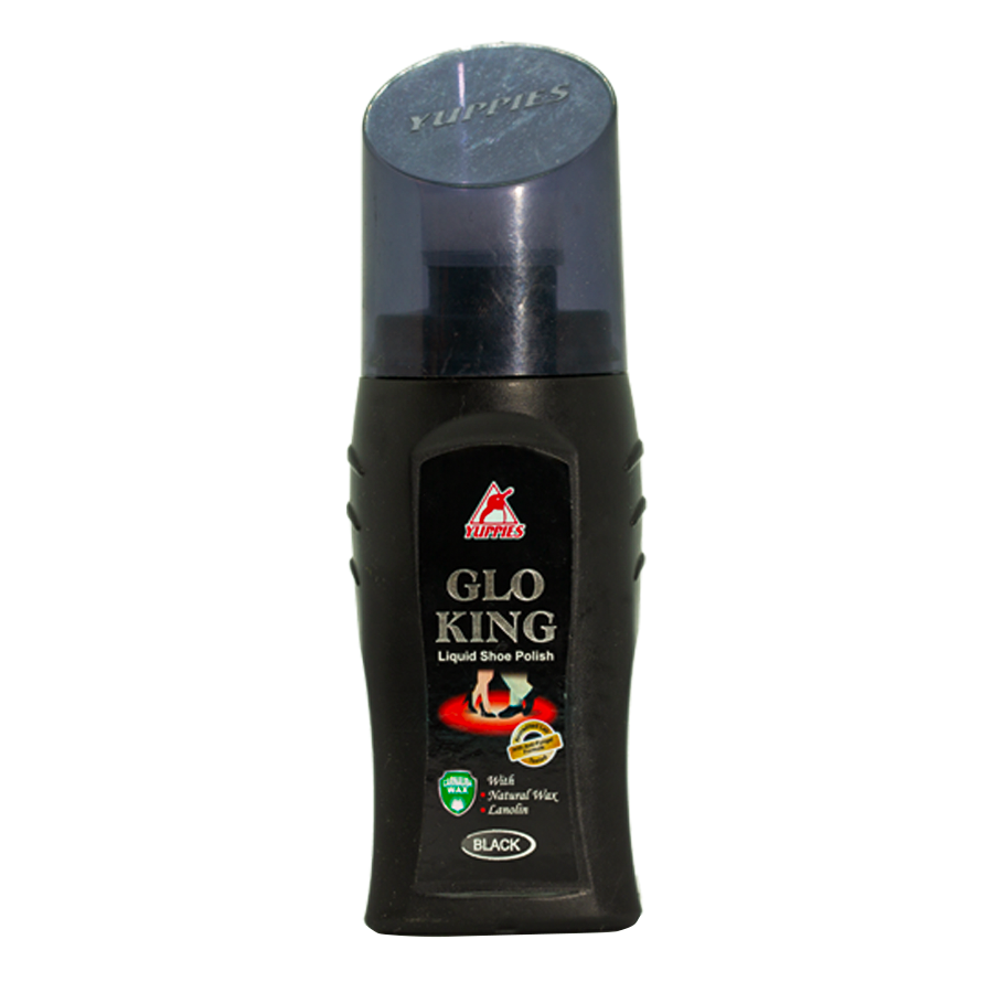 Xi Nước Đánh Giày Da Màu Đen YUPPIES Glo-king 75ml – Black