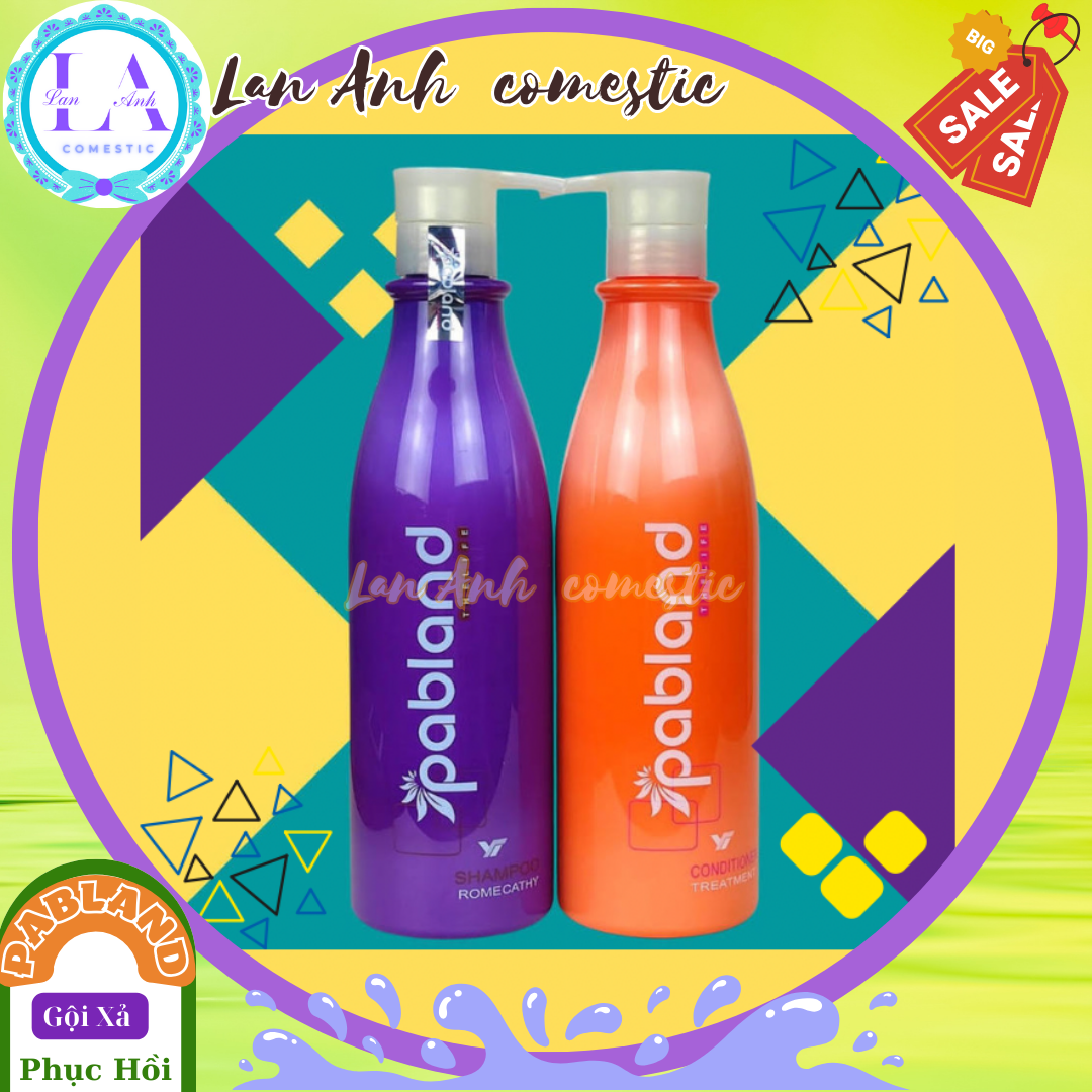 Cặp gội xả hoàn hình pabland 750ml Dầu gội chính hãng pabland Phục hồi tóc hư tổn Dầu gội hương thơm nước hoa Siêu mềm mượt Dầu gội xả cao cấp Chống rụng tóc ngăn ngừa gàu kích thích mọc tóc