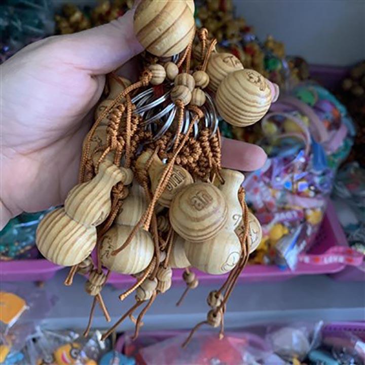 [HCM]Móc khóa GỖ bình Hồ Lô