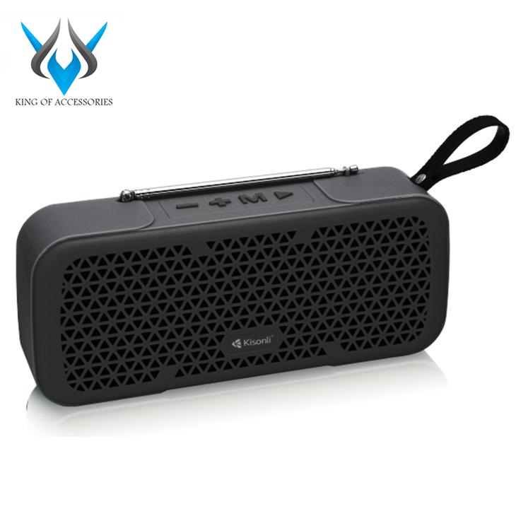 Loa bluetooth Kisonli KS-1982 Stereo tích hợp anten bắt sóng cực mạnh hỗ trợ thẻ nhớ/USB/FM/AUX/Rãnh tay - Hãng phân phối chính thức - Nhất Tín Computer