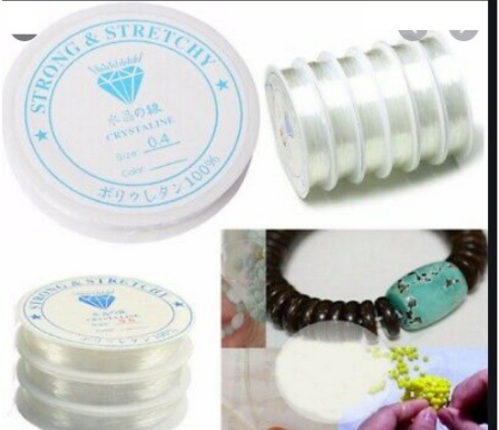 Dây cước thun trong ,dây gân xỏ vòng hạt đủ size 0.4-0.5-0.6-0.7-0.8-1mm