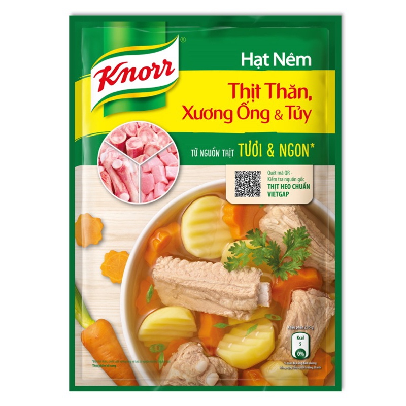 Hàng chính hãng_Hạt nêm Knorr thịt thăn xương ống và tuỷ 900g