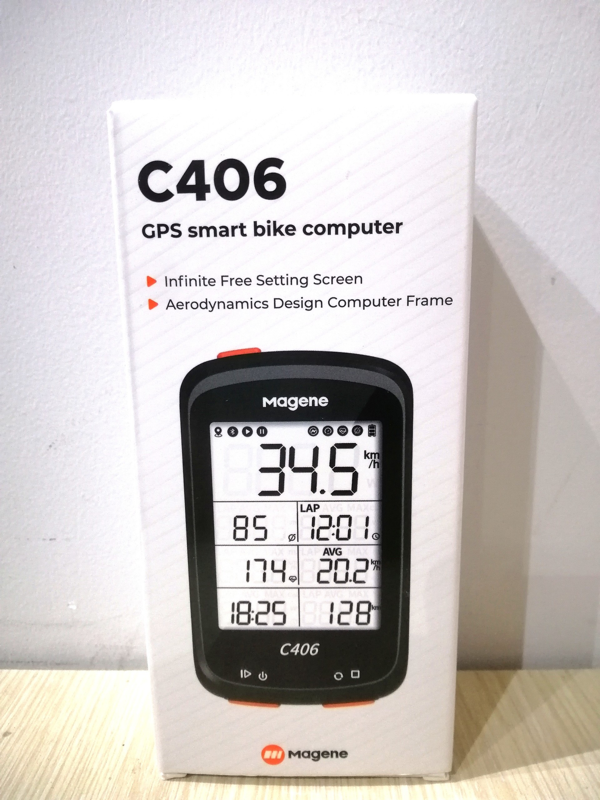 Đồng hồ tốc độ thông minh Magene C406 dành cho xe đạp sử dụng GPS ảnh thật