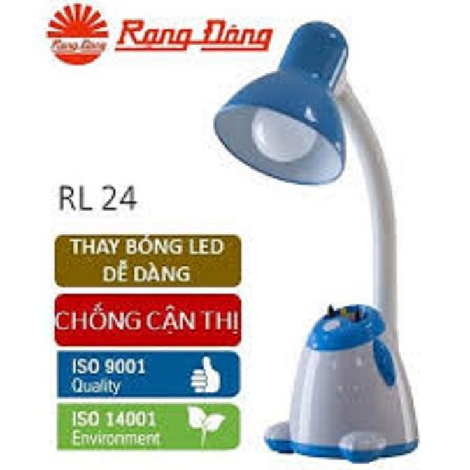 Đèn học để bàn cao cấp kèm bóng led 5w rạng đông 5w rl-24