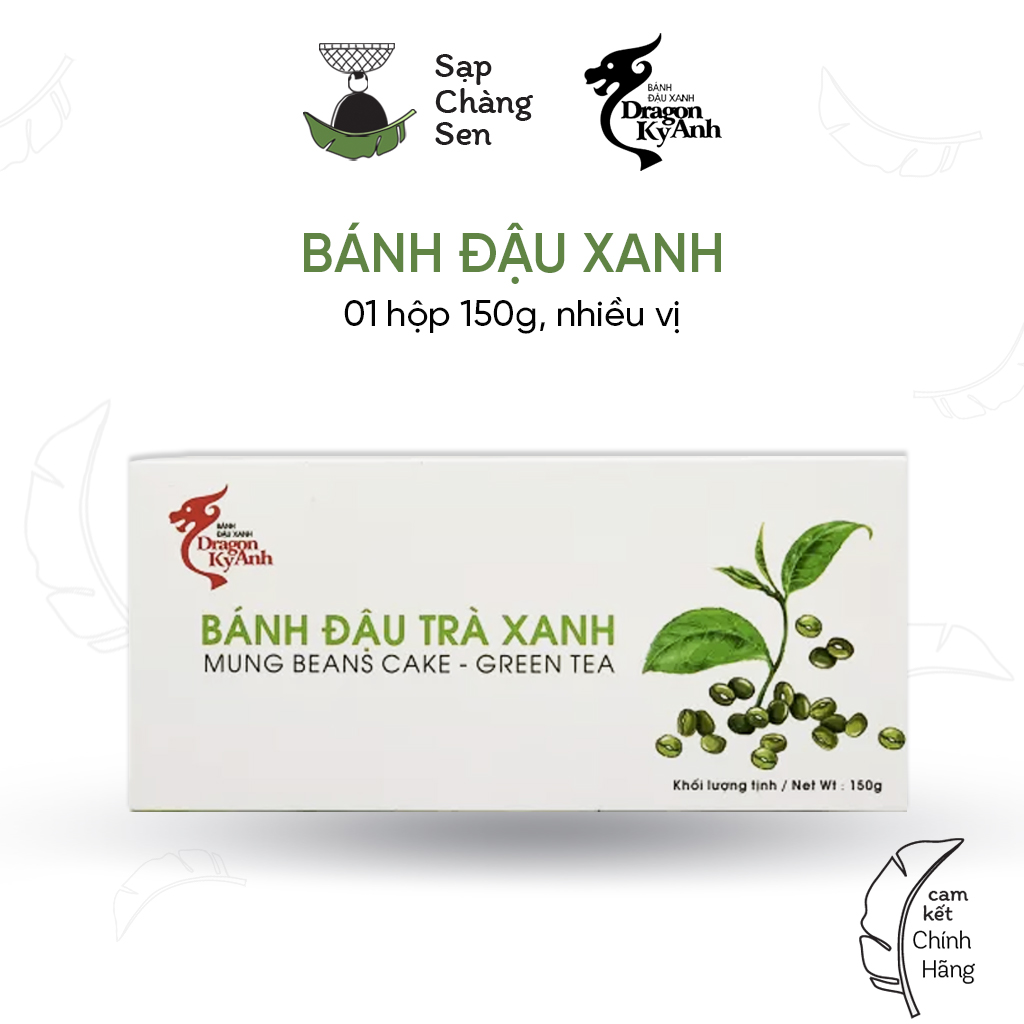 Bánh đậu xanh | nguyên vị, trà xanh, sầu riêng, than tre