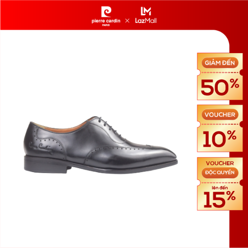 Giày Brogue Oxford, Giày tây nam công sở Pierre Cardin chất liệu da bò nhập khẩu, Đế da cao cấp, bảo thành da 12 tháng - PCMFWL 364