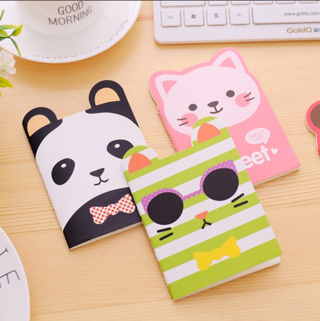 Combo 3 Sổ tay Mini hình Gấu cute - mix ngẫu nhiên