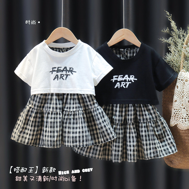 [HCM]Váy đầm yếm caro cho bé gái JOJOS ADVENTURE chất liệu cotton phù hợp cho bé từ 5-12kg