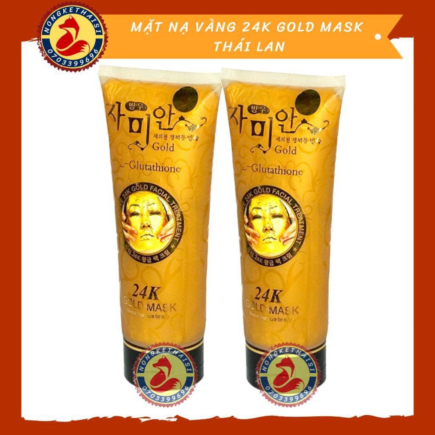Mặt nạ vàng 24k gold mask thá¡ lan
