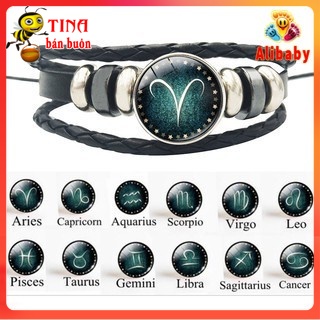 Vòng Tay Cung Hoàng Đạo Mật Ngữ 12 Chòm Sao kèm phản quang E655