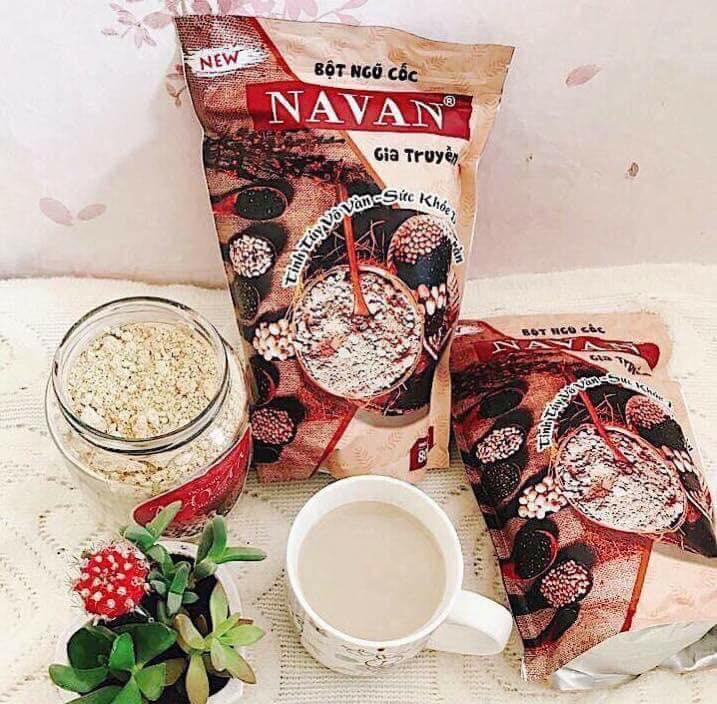 Bột ngũ cốc Navan 800gr đủ loại hạt nguyên seal date luôn mới