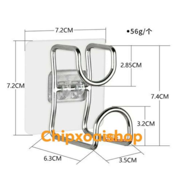 Móc gác chậu dán tường