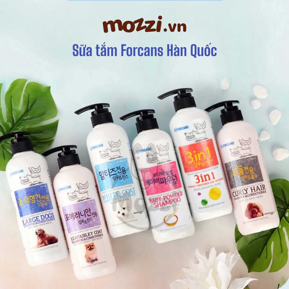 Forcans Sữa tắm Hàn Quốc 550ml cho chó mèo