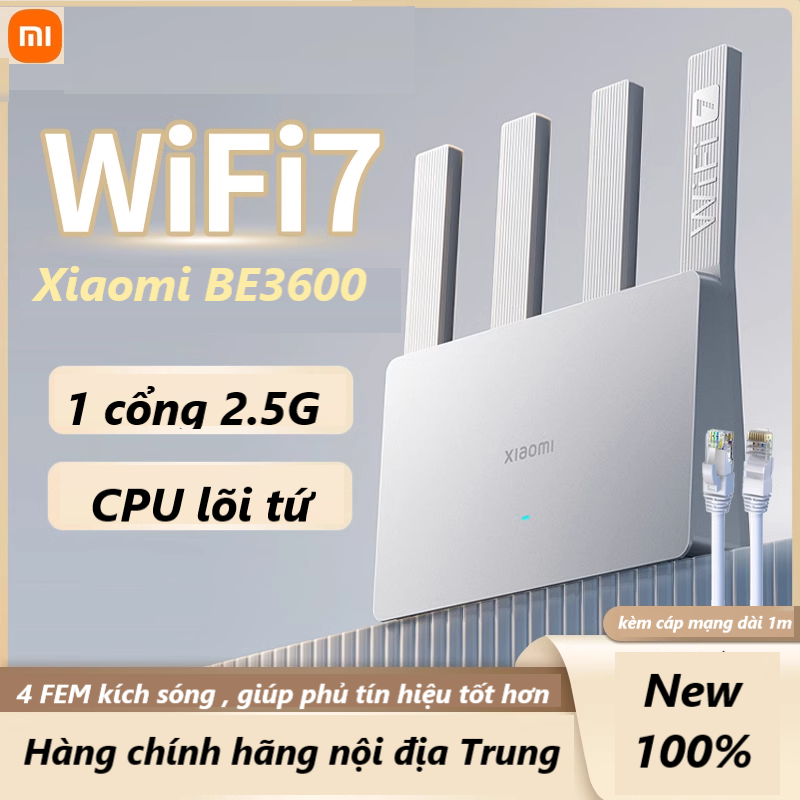  Bộ Phát Wifi Mesh Wifi 7 Xiaomi BE3600 3600 2.5G 