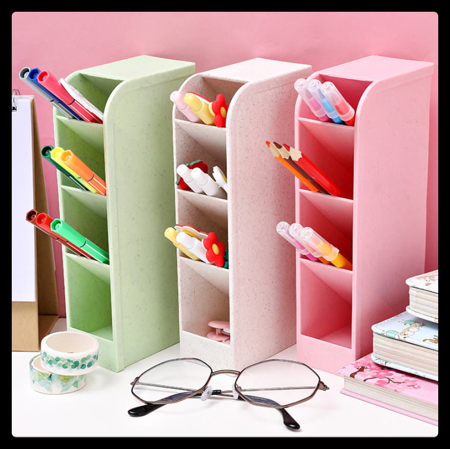 Kệ nhựa 4 tầng cỡ lớn đựng đồ siêu tiện ích, ống bút đa năng giá rẻ cho học sinh