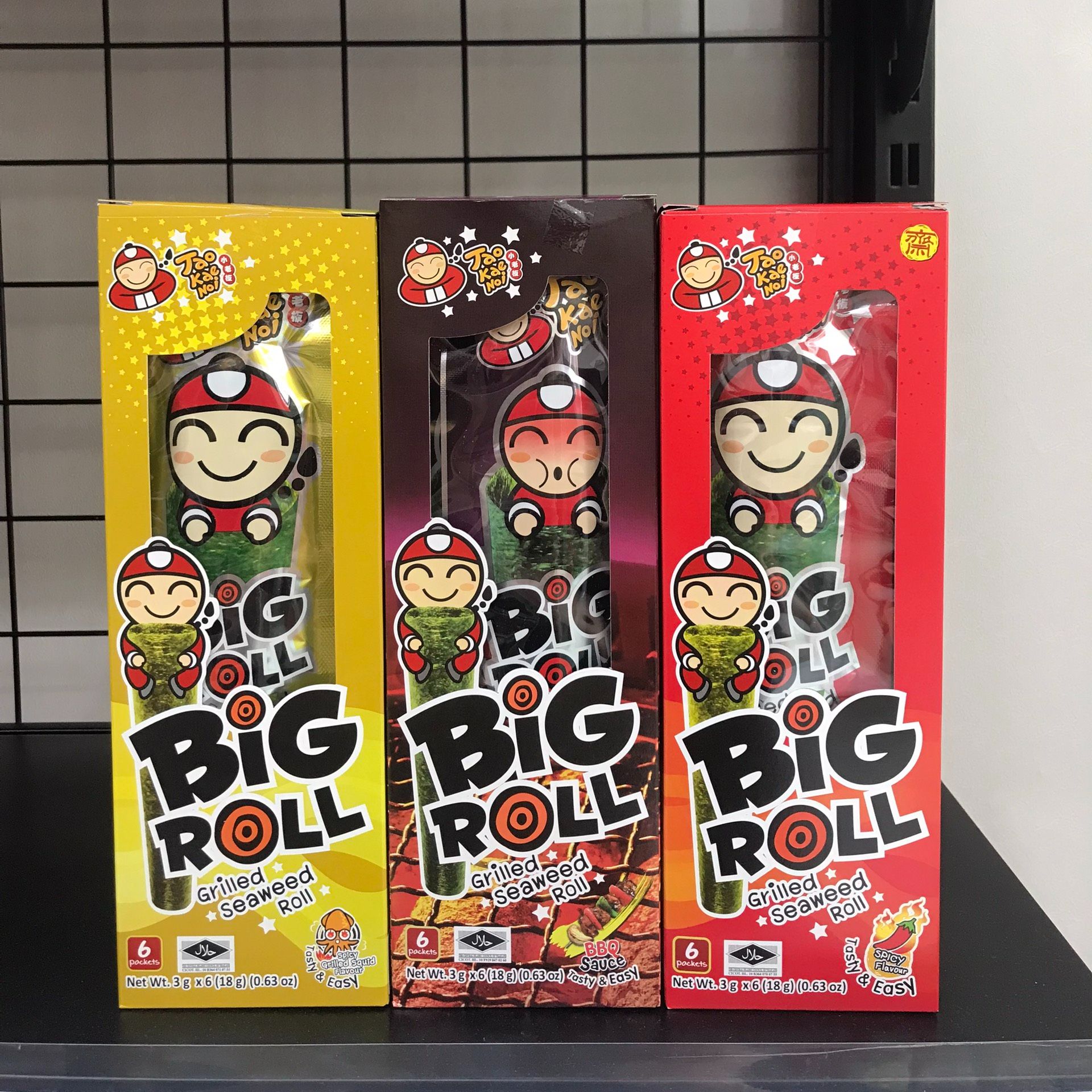 Bánh Snack Rong Biển nướng giòn Big Roll TaoKaeNoi 18g