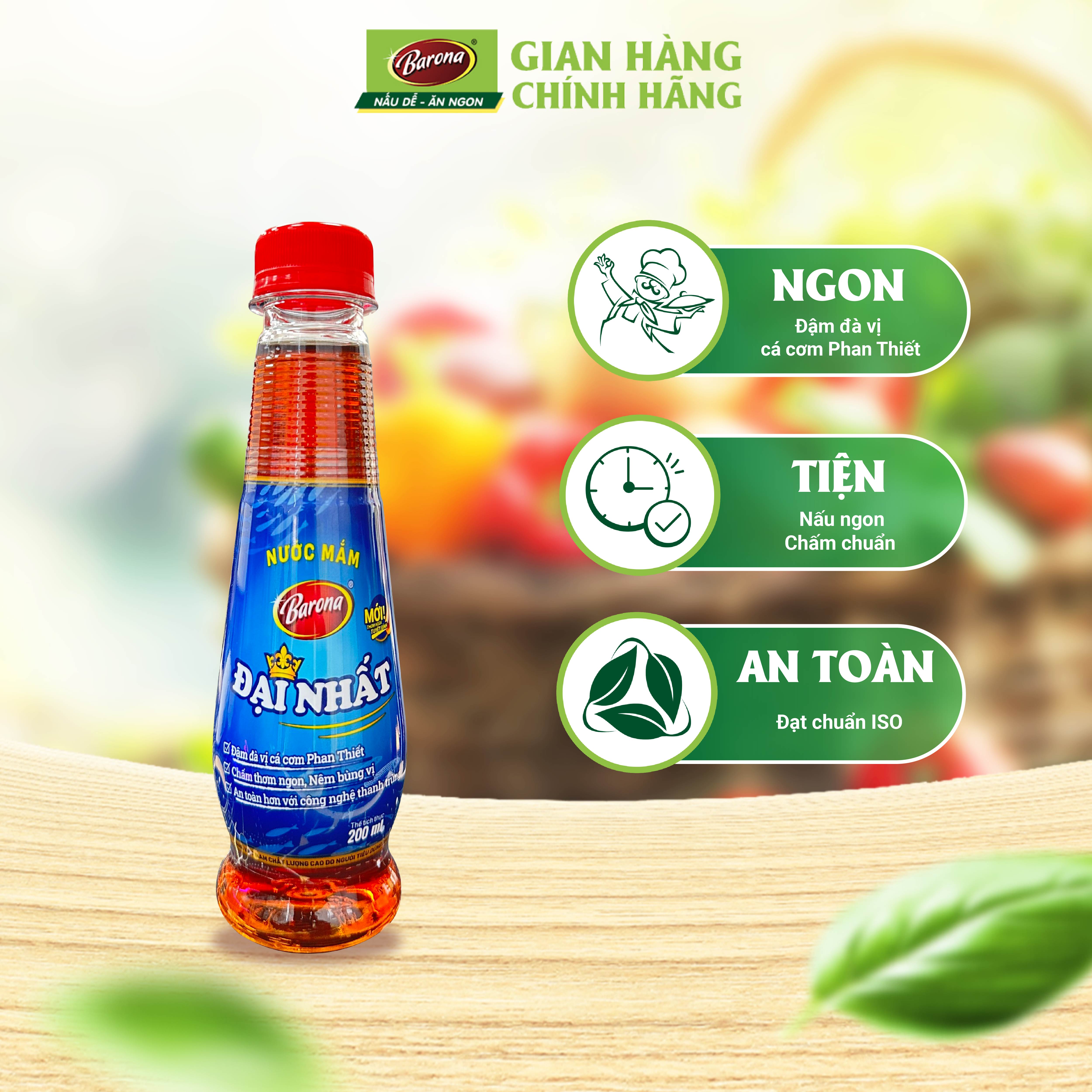 Nước Mắm Barona Đại Nhất 12 Độ Đạm - 200ml