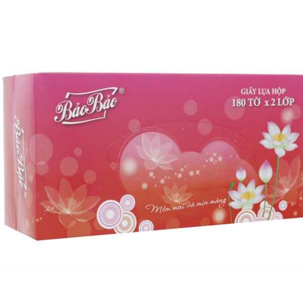 2 hộp giấy lụa bảo bảo 180 tờ/ hộp x 2 lớp
