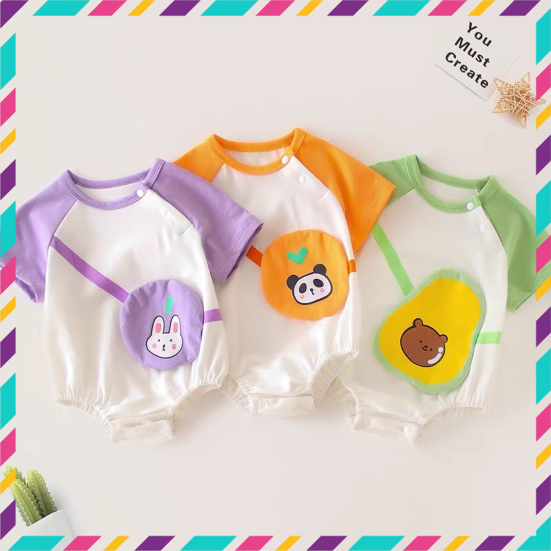 Bodysuit - áo liền quần - quần áo sơ sinh - 100% cotton mềm mịn - co giãn 4 chiều - cho bé 3-12kg