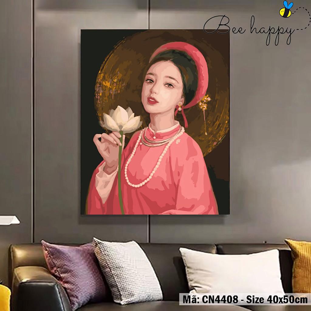 Tranh Sơn Dầu Số Hoá Cô Gái Cổ Trang Việt Phục Giá Rẻ Tháng 8,2023|Biggo  Việt Nam
