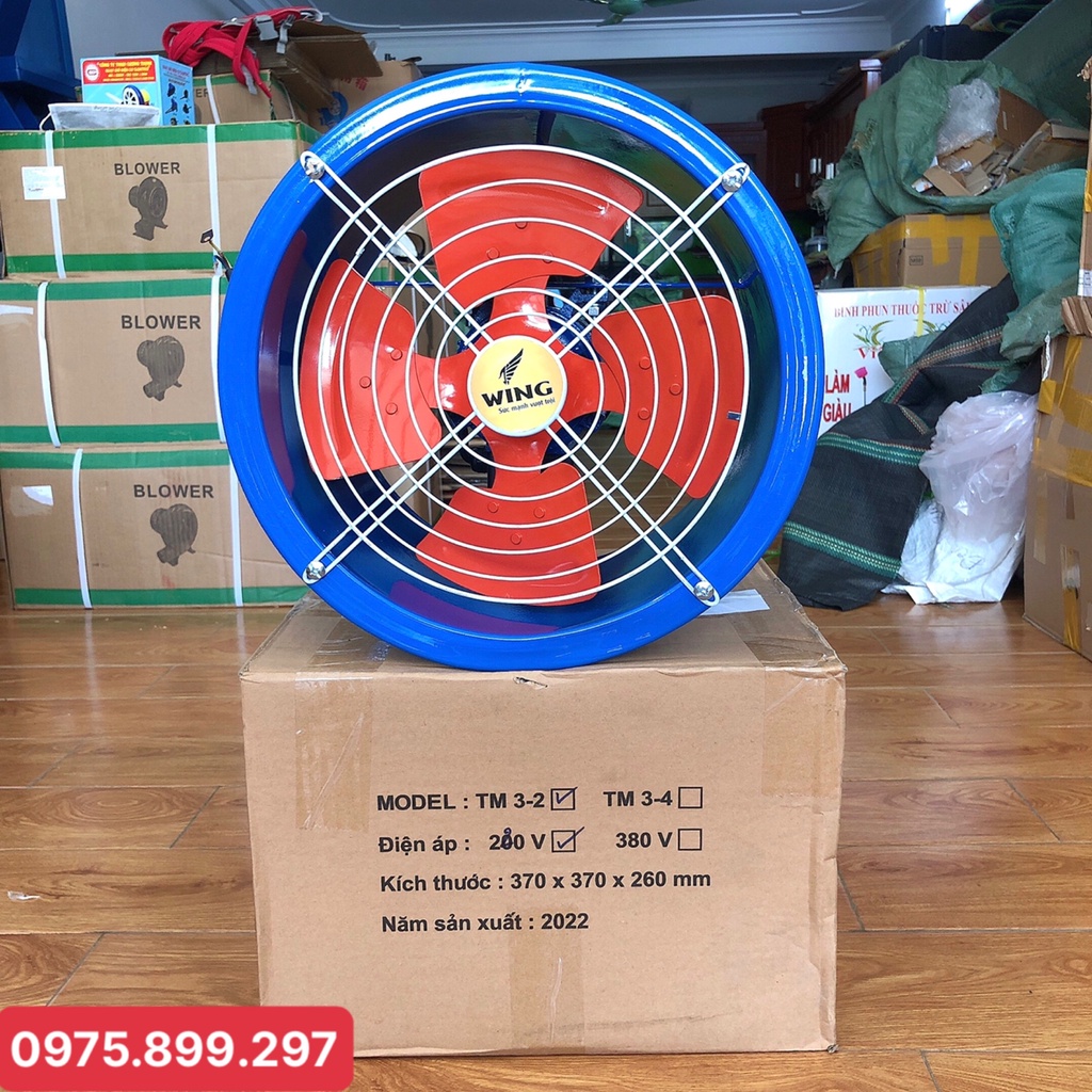 Quạt hút tròn - hướng trục - cỡ cánh 300 . tốc độ vòng 2800 vòng/ phút . 220v