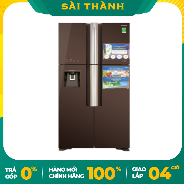 [HCM] Tủ lạnh Hitachi Inverter 540 lít R-FW690PGV7 GBW - Bảo hành chính hãng