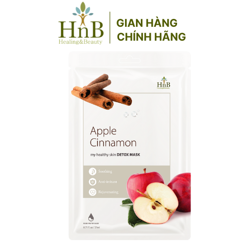 Mặt nạ dưỡng da ngừa mụn my healthy skin detox mask táo tươi & quế