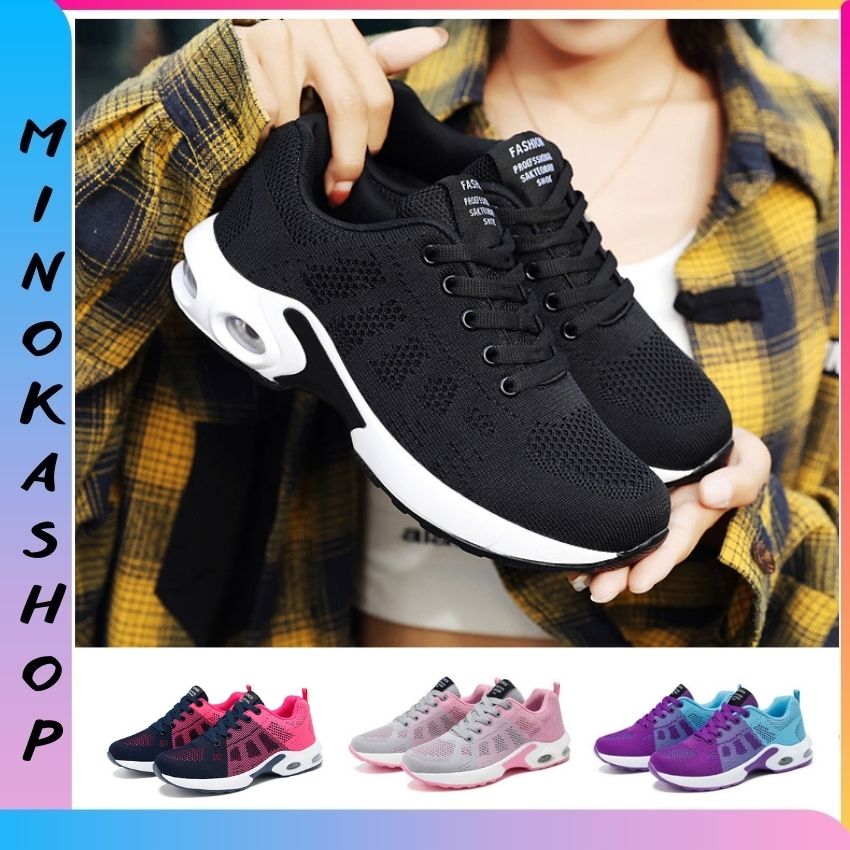 Giày thể thao nữ siêu nhẹ êm chân thoáng khí đi làm ,đi chơi,chạy bộ ,tập gym MINOKA SHOP