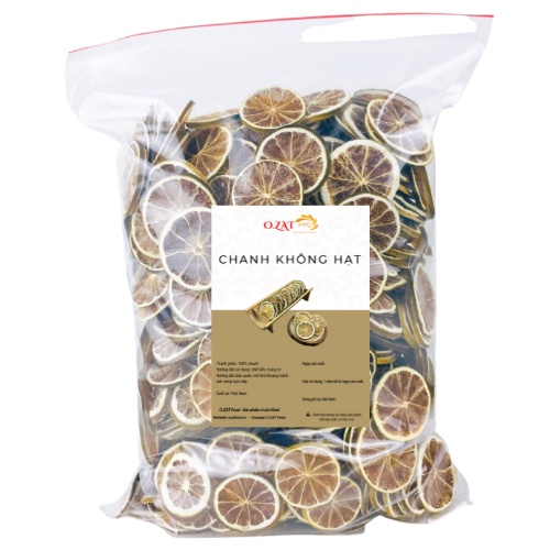 Chanh sấy khô không hạt hàng đẹp dùng pha trà trang trí bánh kem decor đều được 500g - 1kg