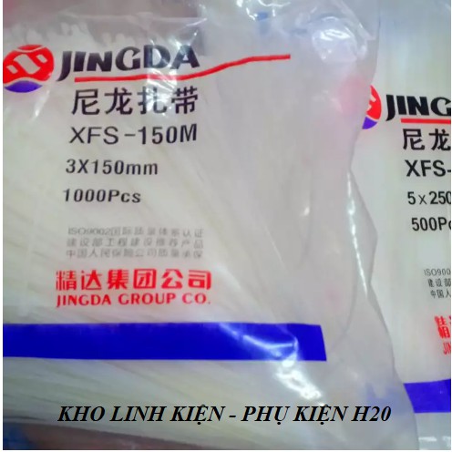 Dây Thít Nhựa - Lạt Nhựa - Dây Rút Nhựa Jingda - 100 Cái