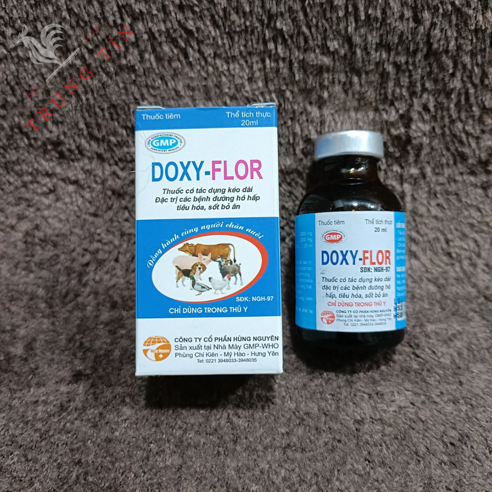 Hcm - doxy - flor dành cho gà - đặc trị bệnh đường hô hấp , tiêu hóa , sốt bỏ ăn dành cho chó - mèo - gà