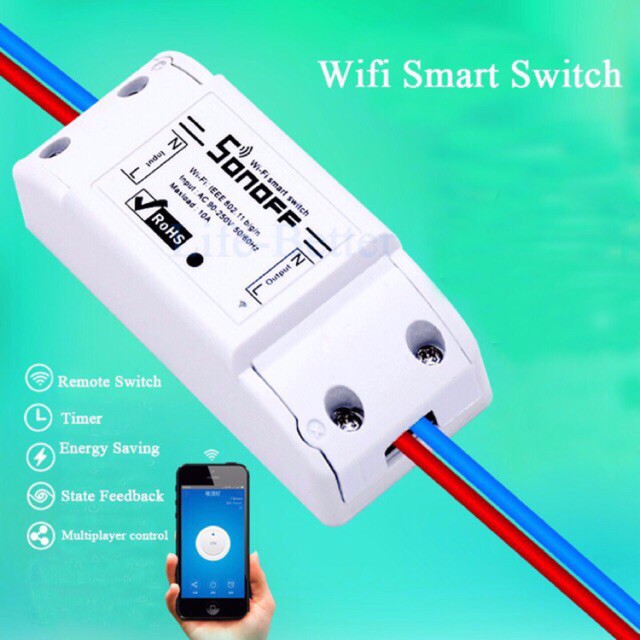 Công tắc thông minh wifi, hẹn giờ tắt mở thiết bị