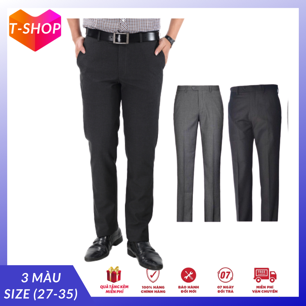 [HCM]Xả combo 2 quần tây nam size 27-35 giá sốc mặc đi làm công sở văn phòng không sợ bị lỗi thời
