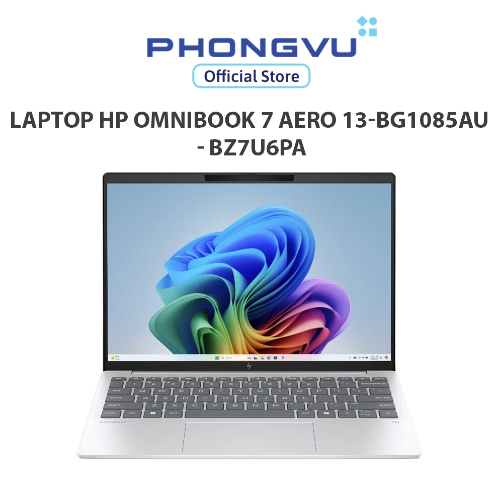 Laptop Hp Omnibook 7 Aero 13-Bg1085Au - Bz7U6Pa (Ryzen Ai 7 350/ 16Gb/ 512Gb/ Windows 11 + Office + Microsoft) - 12 Month Warranty Giá 34,090,000 Đồng*Miễn phí vận chuyển