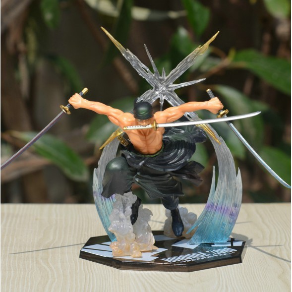 Mô hình One Piece Zoro có 2 đầu hàng cao cấp cao 18cm