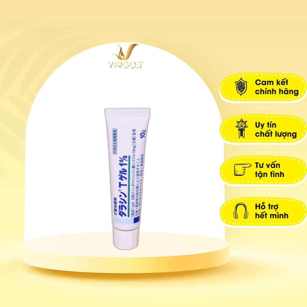 Gel giảm mụn dalacin t 1% nhật bản tuýp 10gr - virgot.store