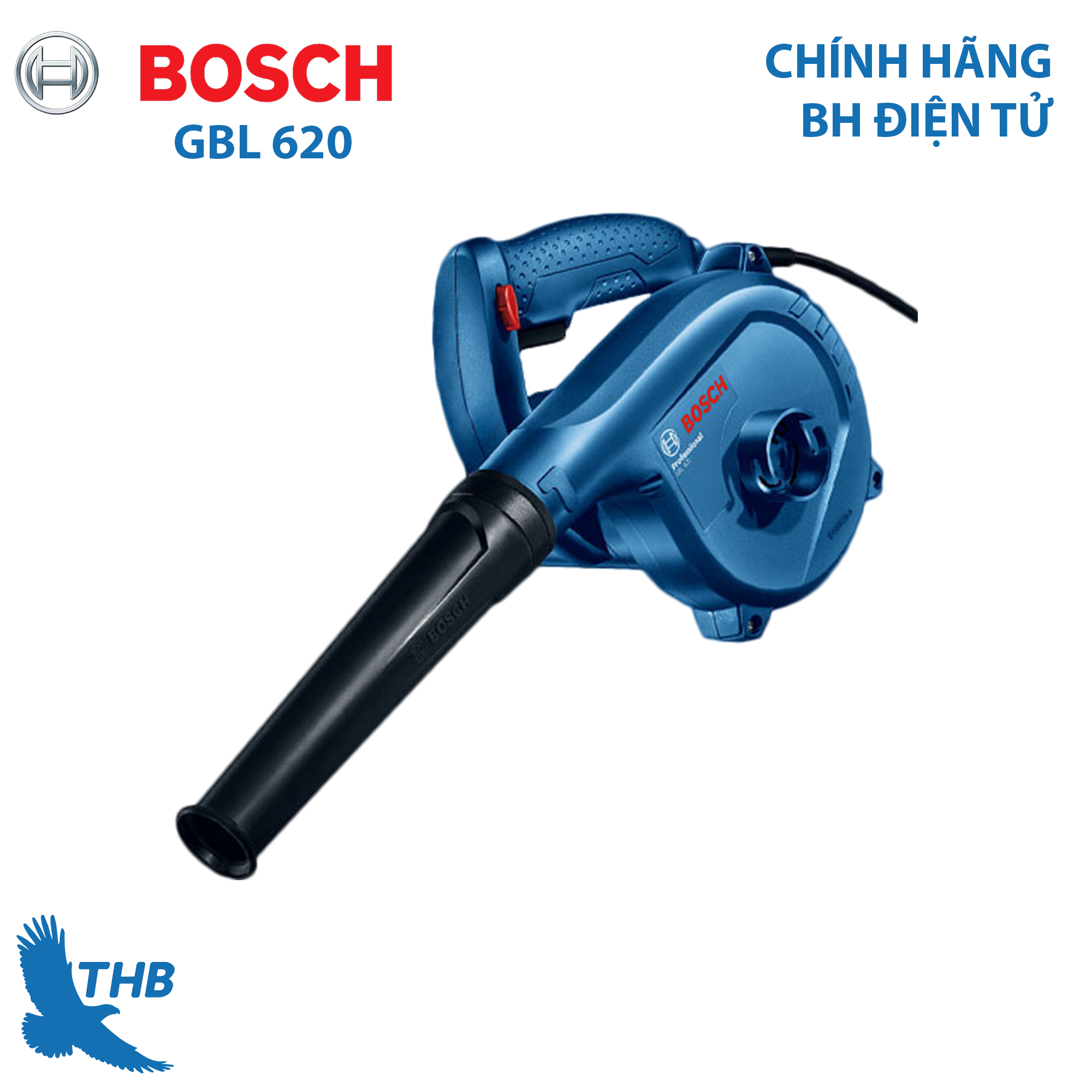 Máy thổi bụi bosch gbl 620 công suất 620w bảo hành điện tử 12 tháng