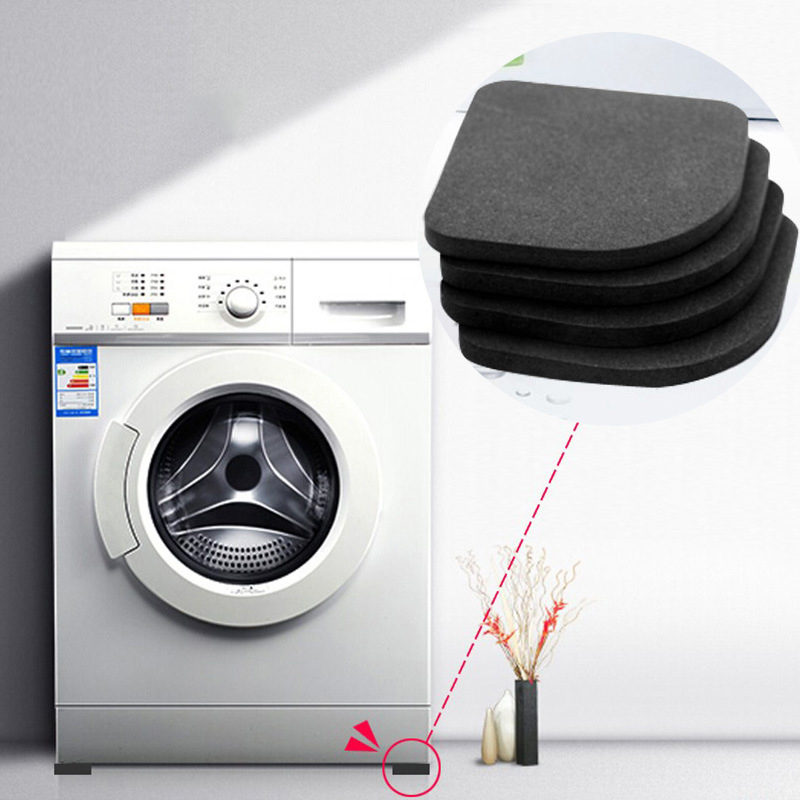 Combo 4 miếng lót kê máy giặt, tủ lạnh chống rung lắc, trơn trượt tiện lợi