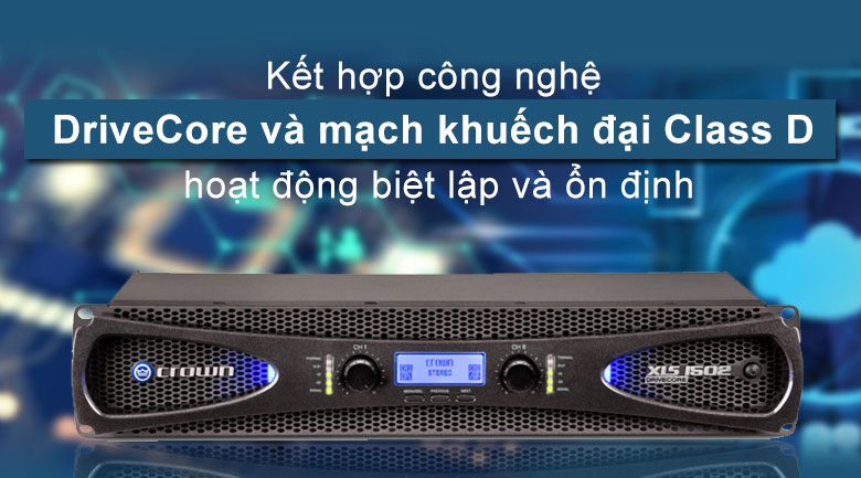 Cục đẩy công suất crown xls 1502-hàng chính hãng