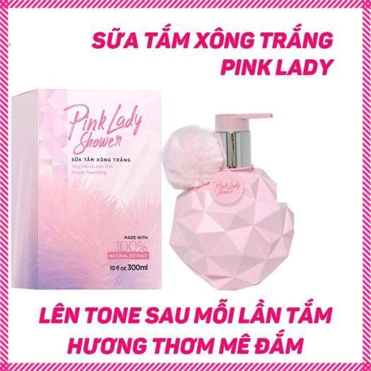 [HCM][TẶNG FREE 20K SHIP + QUÀ TẶNG]Sữa Tắm Xông Trắng  Bật Tông Ngay 1 Lần Tắm Pink LaDy 300ml Hương Thơm Nước Hoa Siêu Trắng