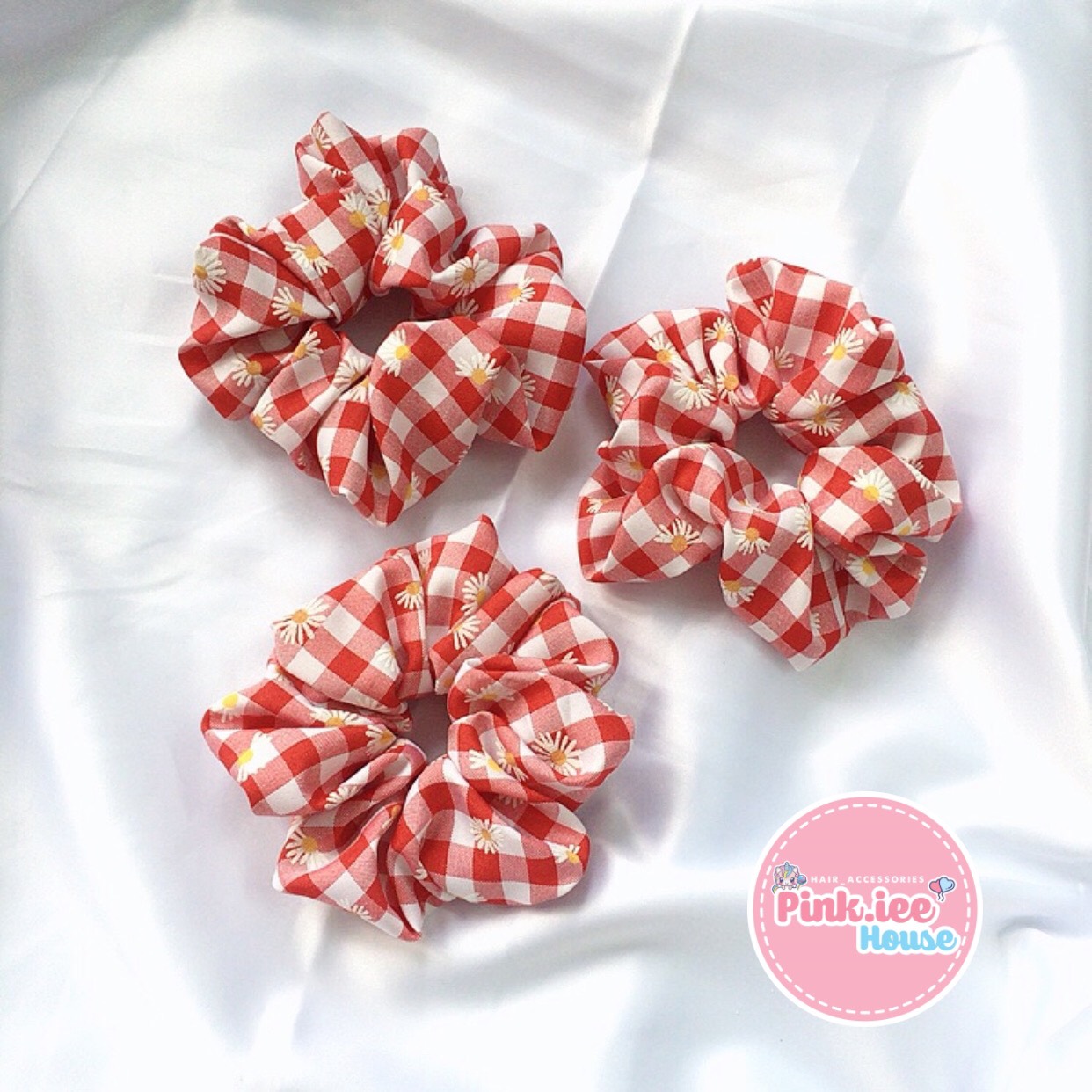 Scrunchies caro cúc siêu hot - cột tóc hottrend