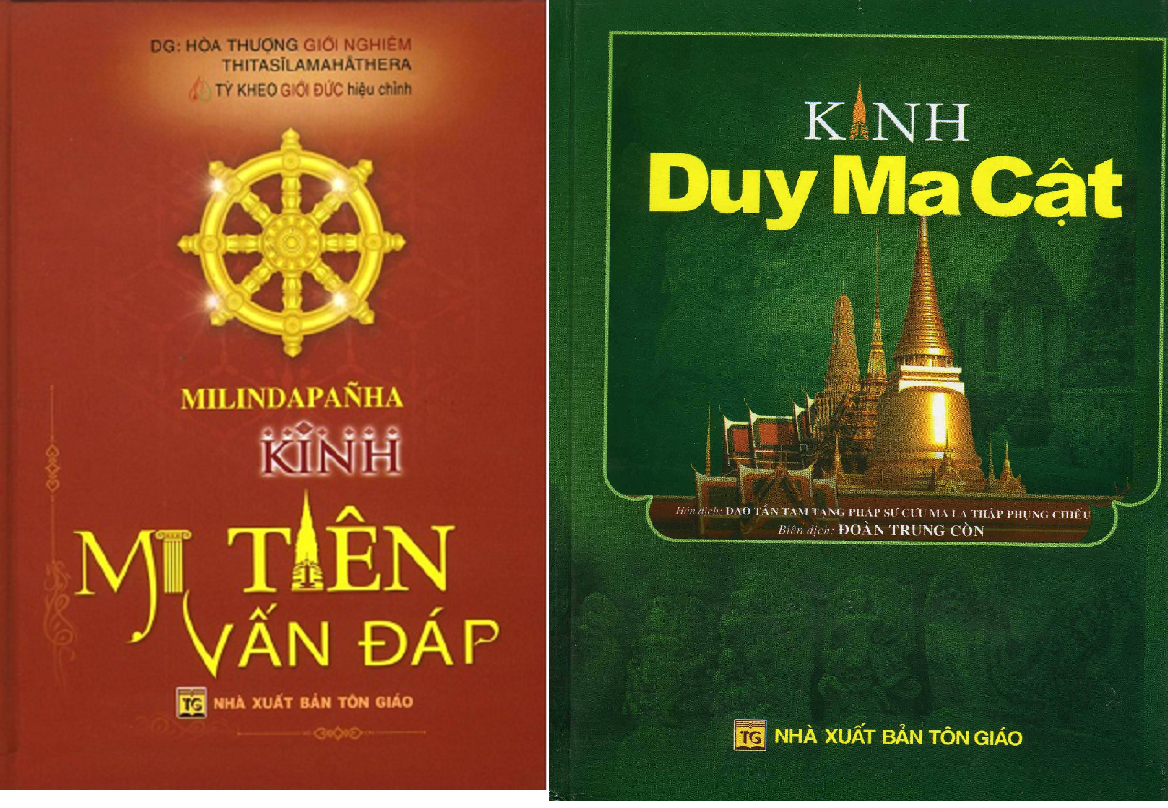 Nguyetlinhbook - combo 2 cuốn : kinh mi tiên vấn đáp + kinh duy ma cật.