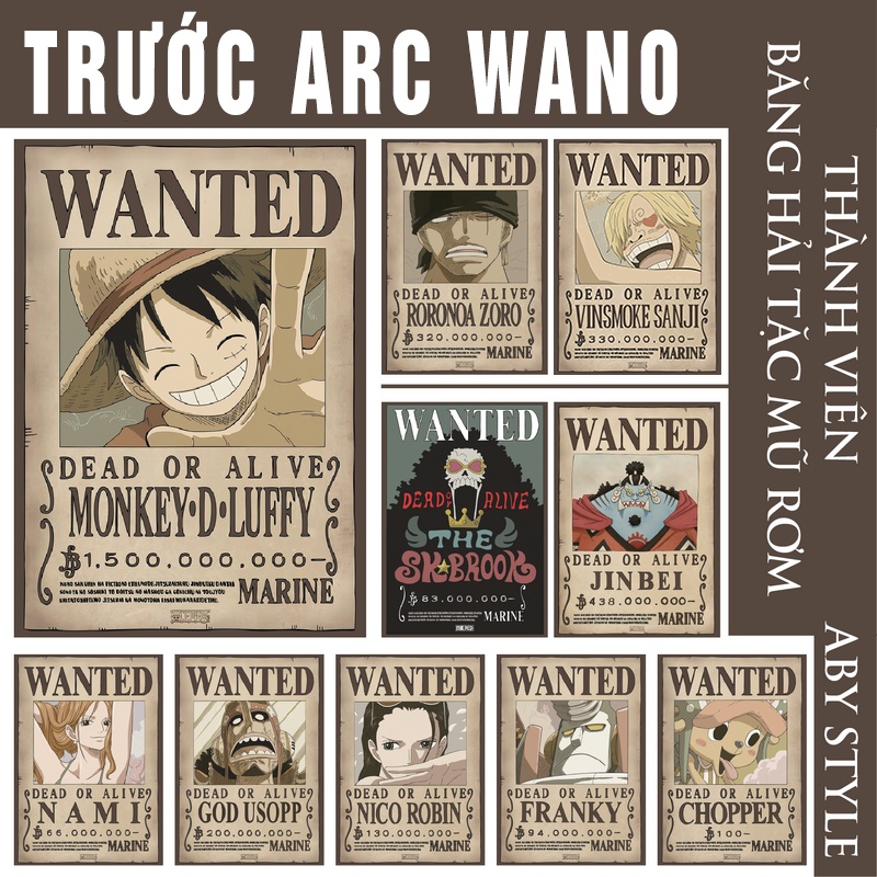 Poster One Piece Truy Nã Băng Mũ Rơm Giá Tốt Tháng 02,2023|Biggo Việt Nam