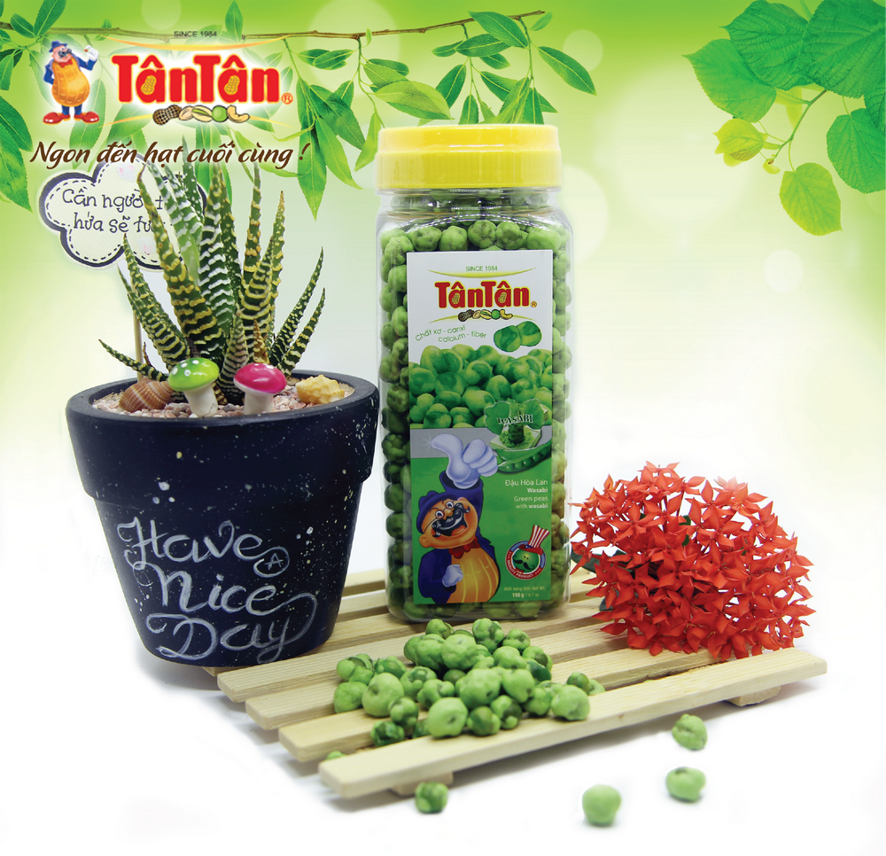 Đậu Hòa Lan Wasabi Tân Tân hủ 190 gram