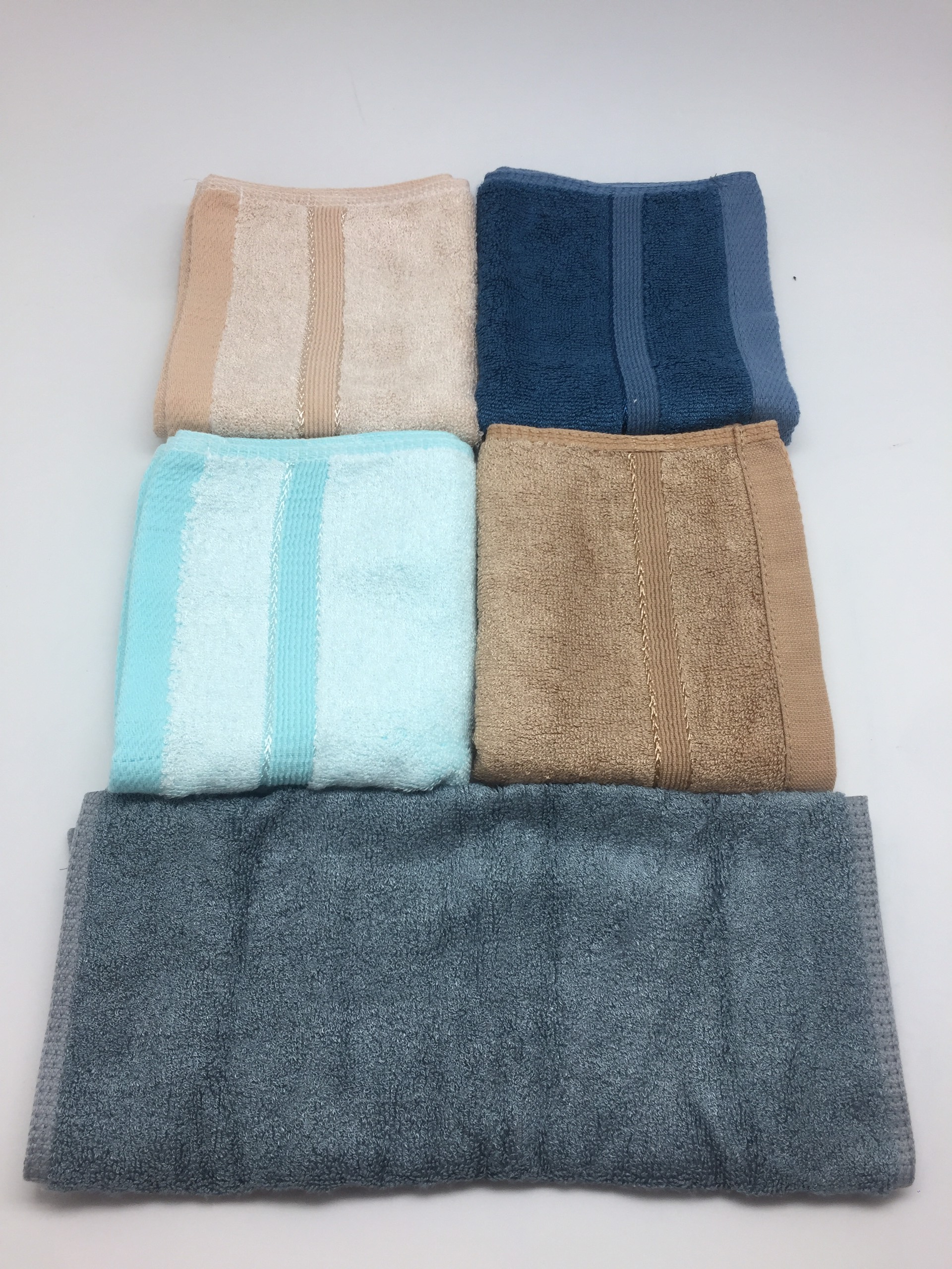 [Combo 5 màu] Khăn mặt sợi tre cao cấp, xuất Nhật, mềm mịn, thấm hút, không sơ cứng,nhanh khô