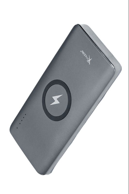 [HCM] P66D (tặng cáp sạc) Pin sạc dự phòng không dây Polymer 10.000mAh Type C PD QC3.0 Xmobile P66D Xám- thiết kệ đẹp