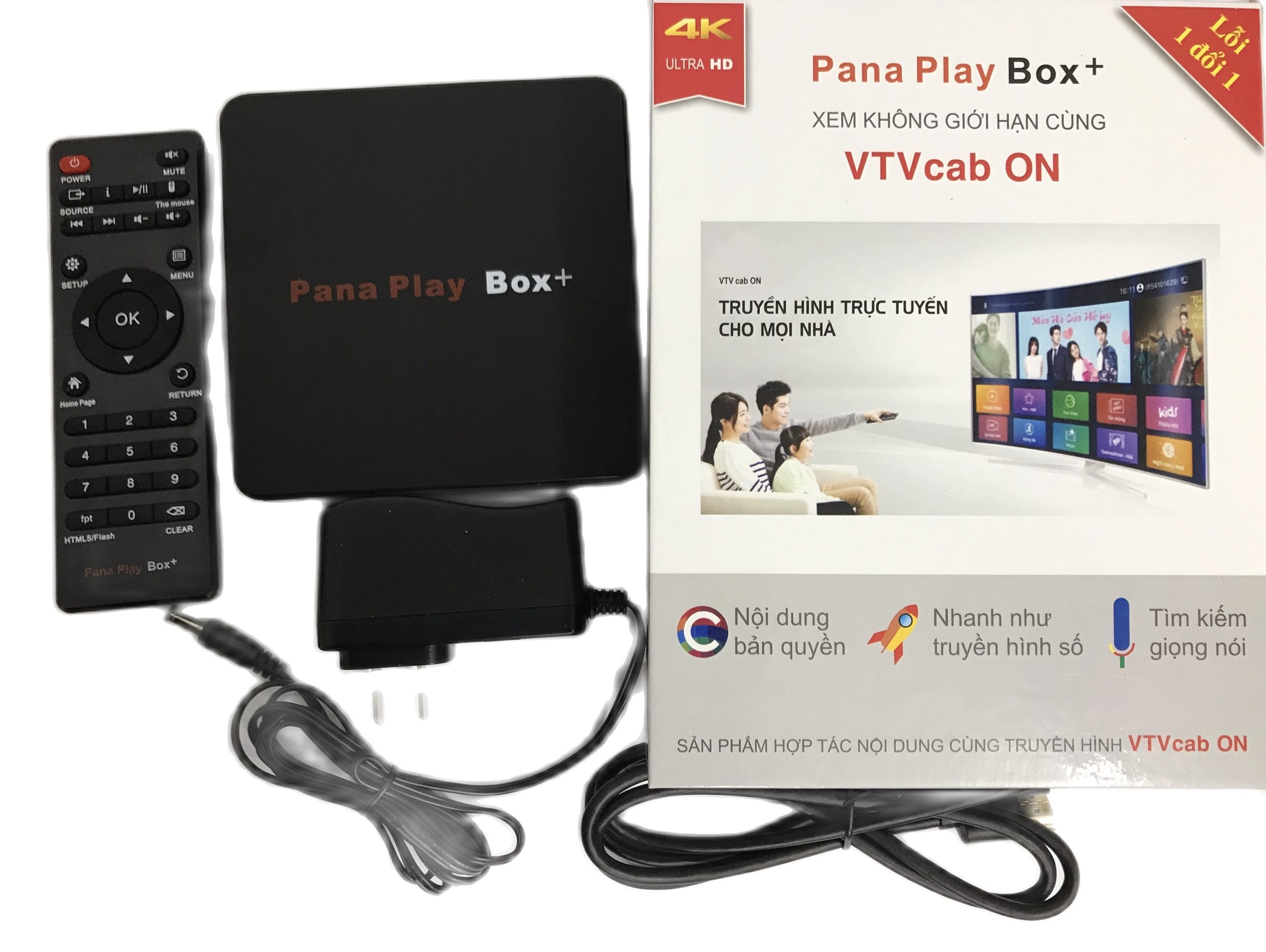 Đầu androi tivi pana play box xem miễn phí vtvcabon